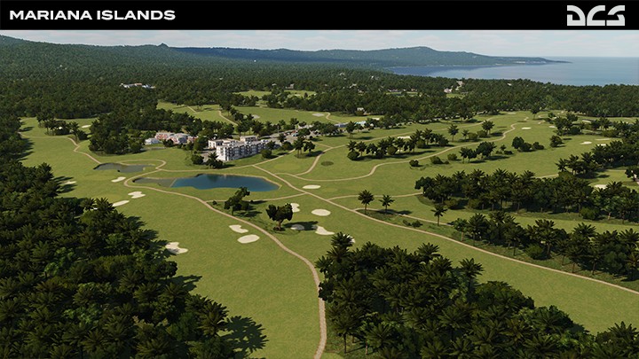 Mariana Islands - Golf course on the East side of the island