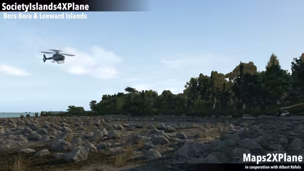 Maps2XPlane Představují SocietyIslands4XPlane Heliporty