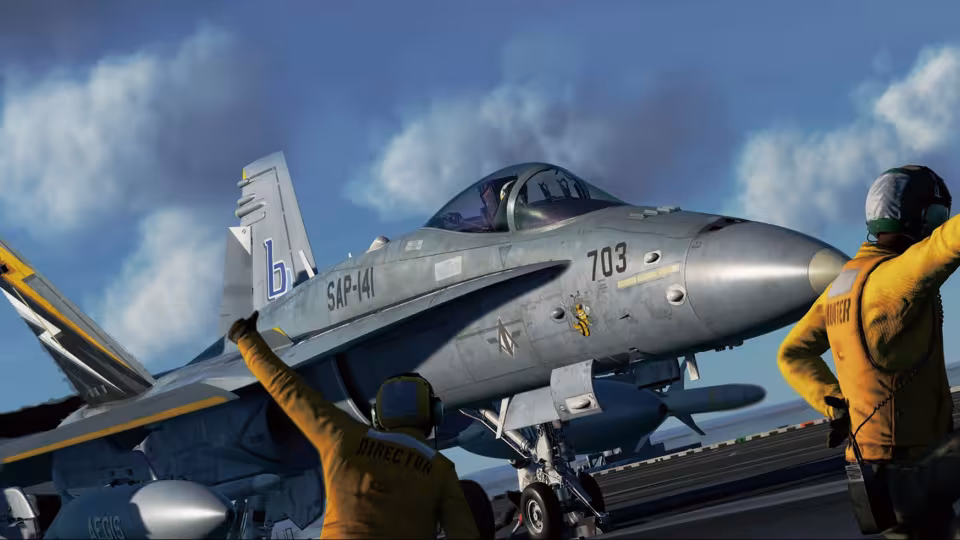 Pokrok ve vývoji v DCS: Supercarrier  a F/A-18C nový model pilota