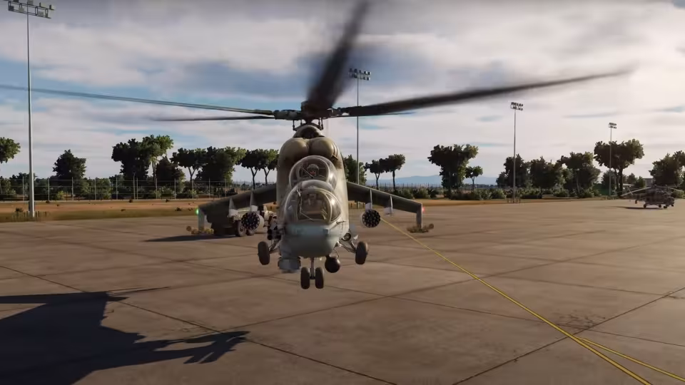 DCS: Mi-24P Hind | Hover, Taxi, and Takeoff
